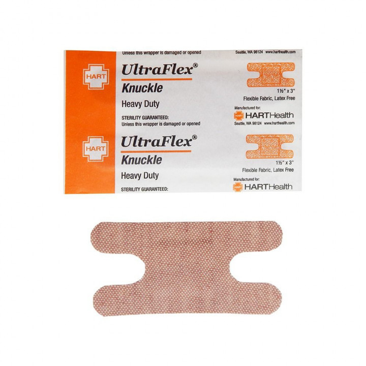 UltraFlex, Knuckle Adhesive Bandages, Heavy Woven Cloth, 1-1/2" x 3" - 40pcs per box
